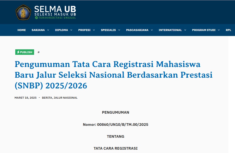 SEMPAT DITIADAKAN SAAT COVID, MABA DIWAJIBKAN KEMBALI TES SKBN DI UB