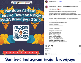 MAHASISWA BARU KELUHKAN INKONSISTENSI INFORMASI PANDUAN ATRIBUT DAN BARANG BAWAAN RAJA BRAWIJAYA