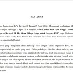 HAK JAWAB HMI KOMISARIAT PERTANIAN TERKAIT BERITA DRIVE BERISI SOAL UJIAN DI FP UB