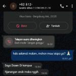MENGAKU DOSEN, CAMABA UB 2026 DIHUBUNGI NOMOR TIDAK DIKENAL MELALUI PESAN DAN PANGGILAN WHATSAPP