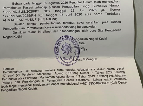 FAIZ DIKASASI, KUASA HUKUM: KUHAP BARU TIDAK AKOMODASI KASASI PIDANA PENJARA DI BAWAH 5 TAHUN